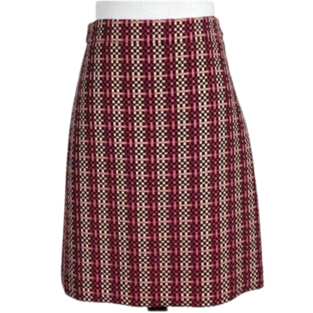 Ann Taylor petite skirt 0P multicolored geometric
